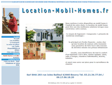 Tablet Screenshot of location-mobilhomes.com